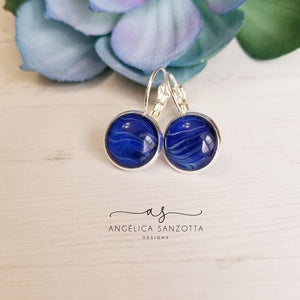 "Deep Blue Sea" earrings