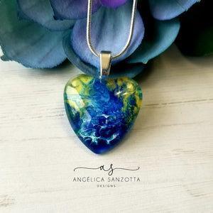 "Blue Heart" pendant