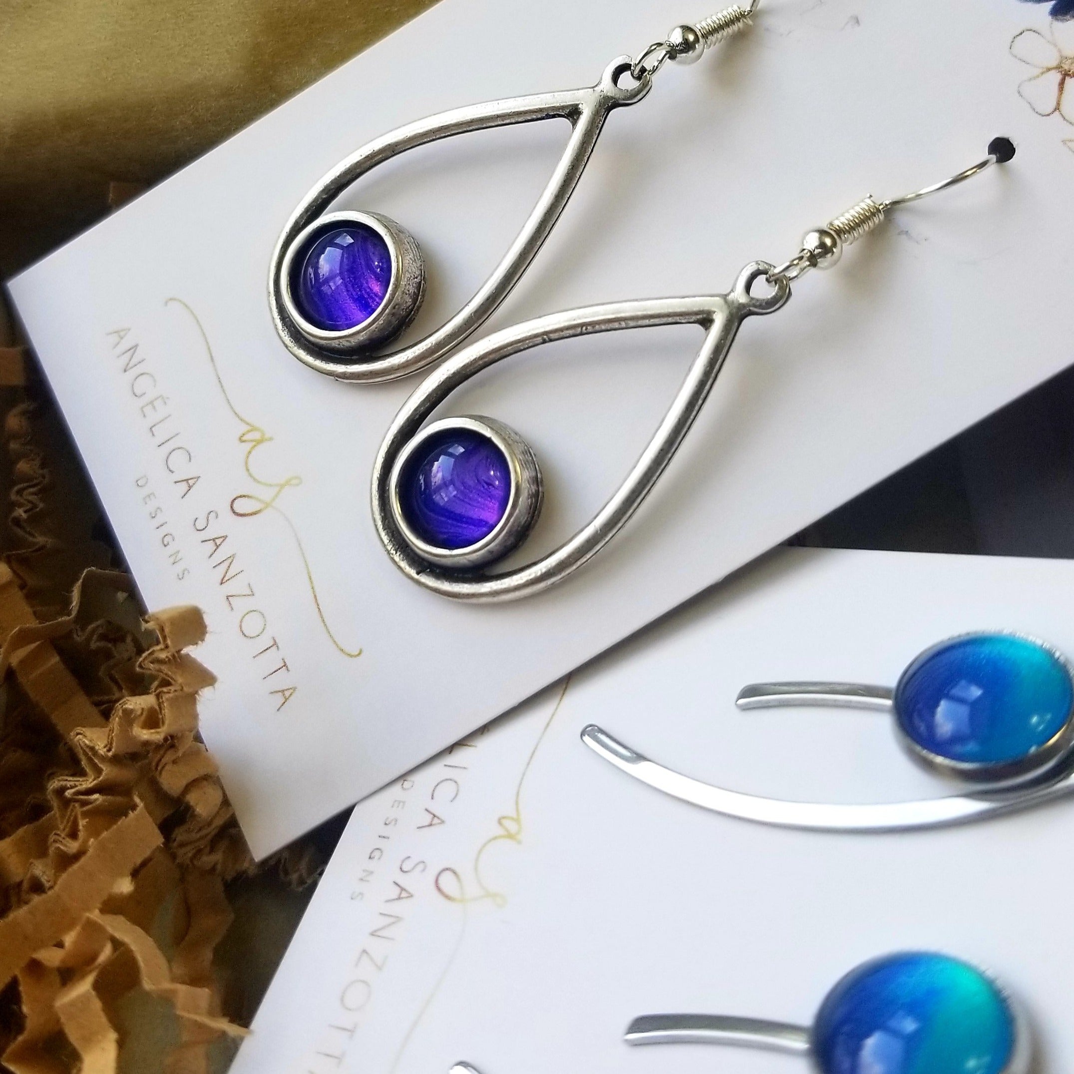 Colorful earrings (custom order)