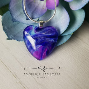 "Corazón 1" custom heart pendant