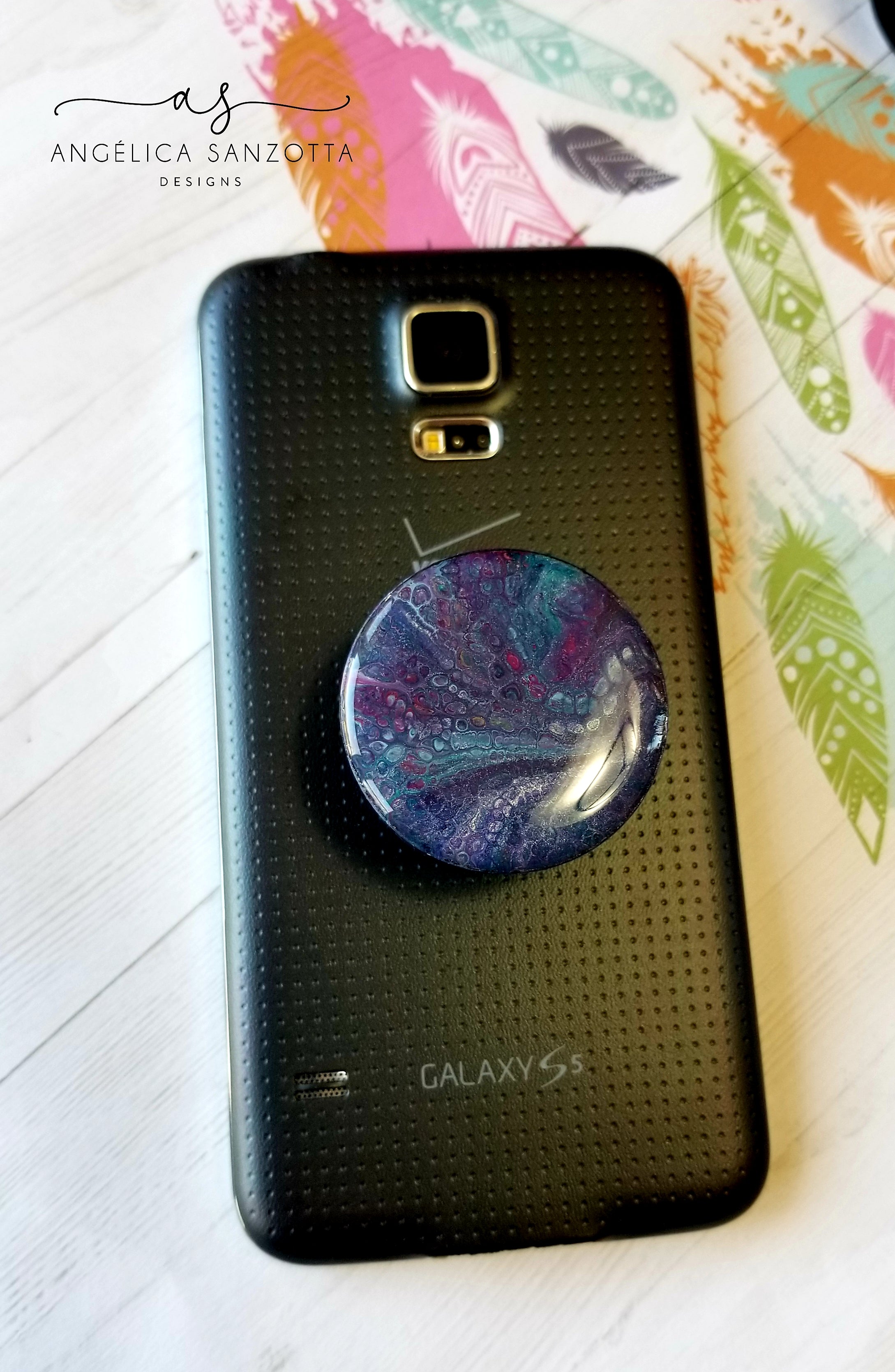 Colorful Phone Popper/Phone Grip