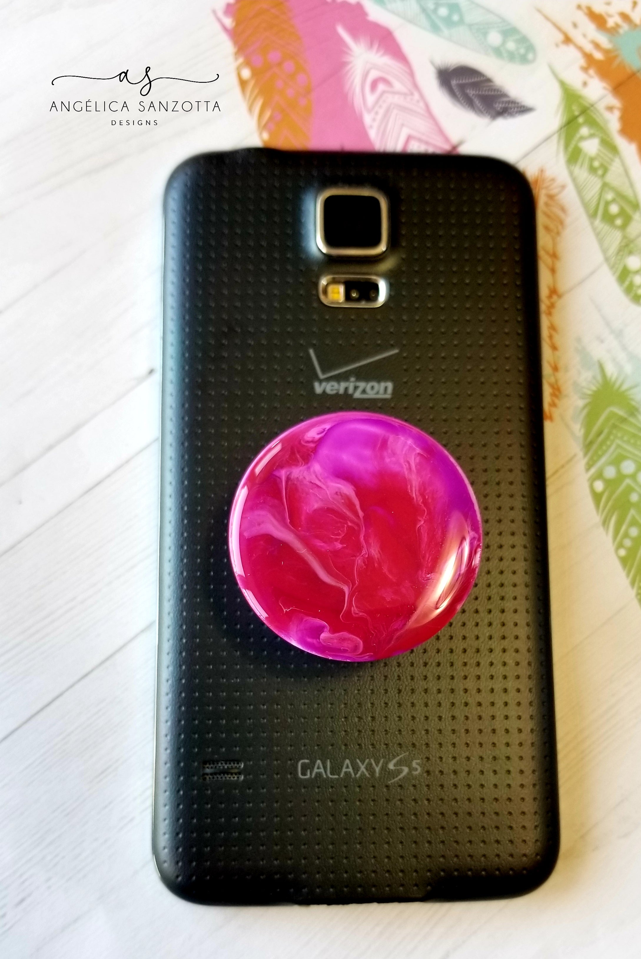 Colorful Phone Popper/Phone Grip