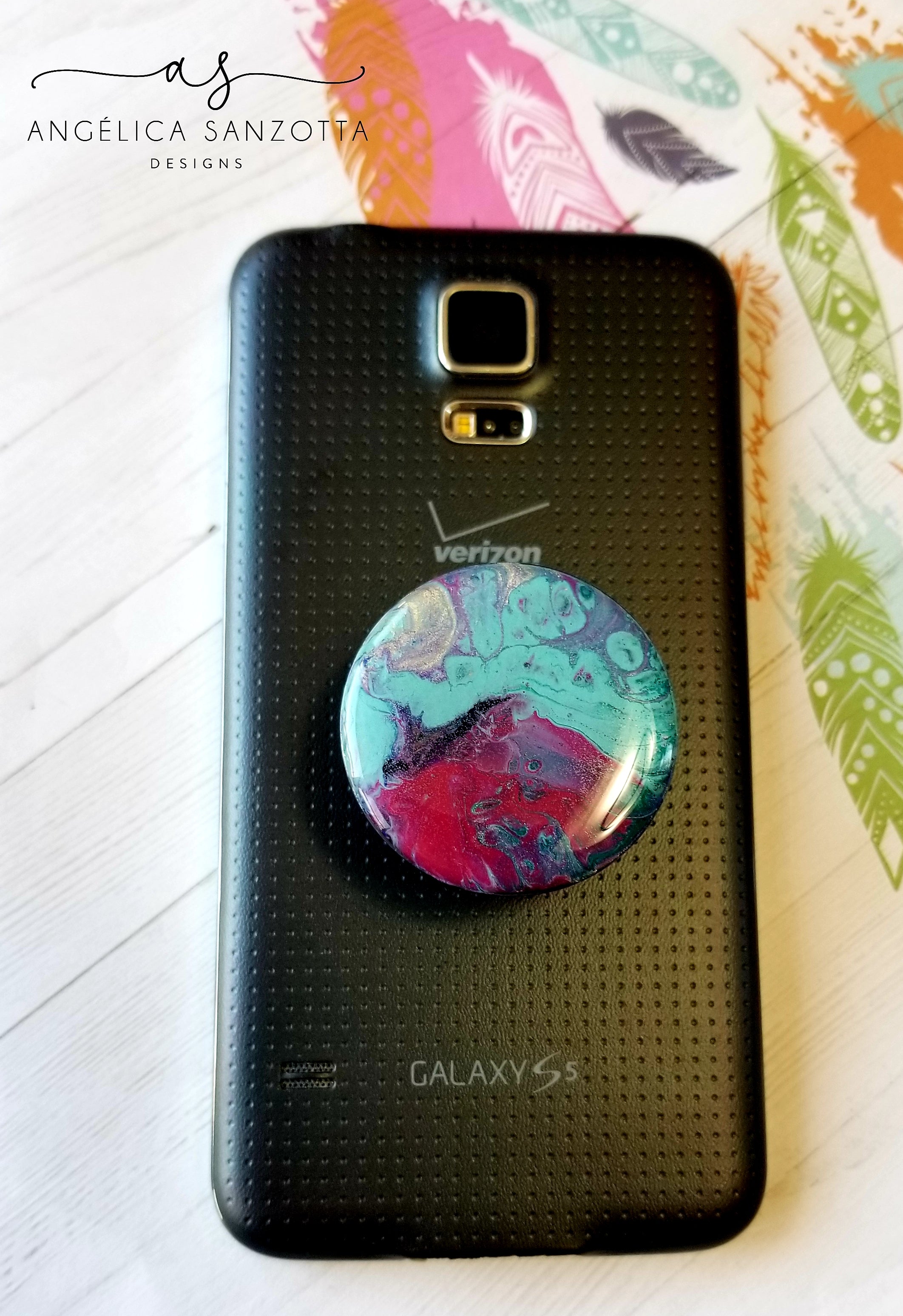 Colorful Phone Popper/Phone Grip