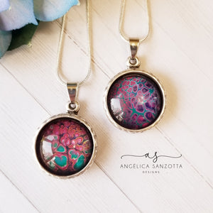 Cherry Blossom Pebbles Pendant - 2 of 2 G & P Collection