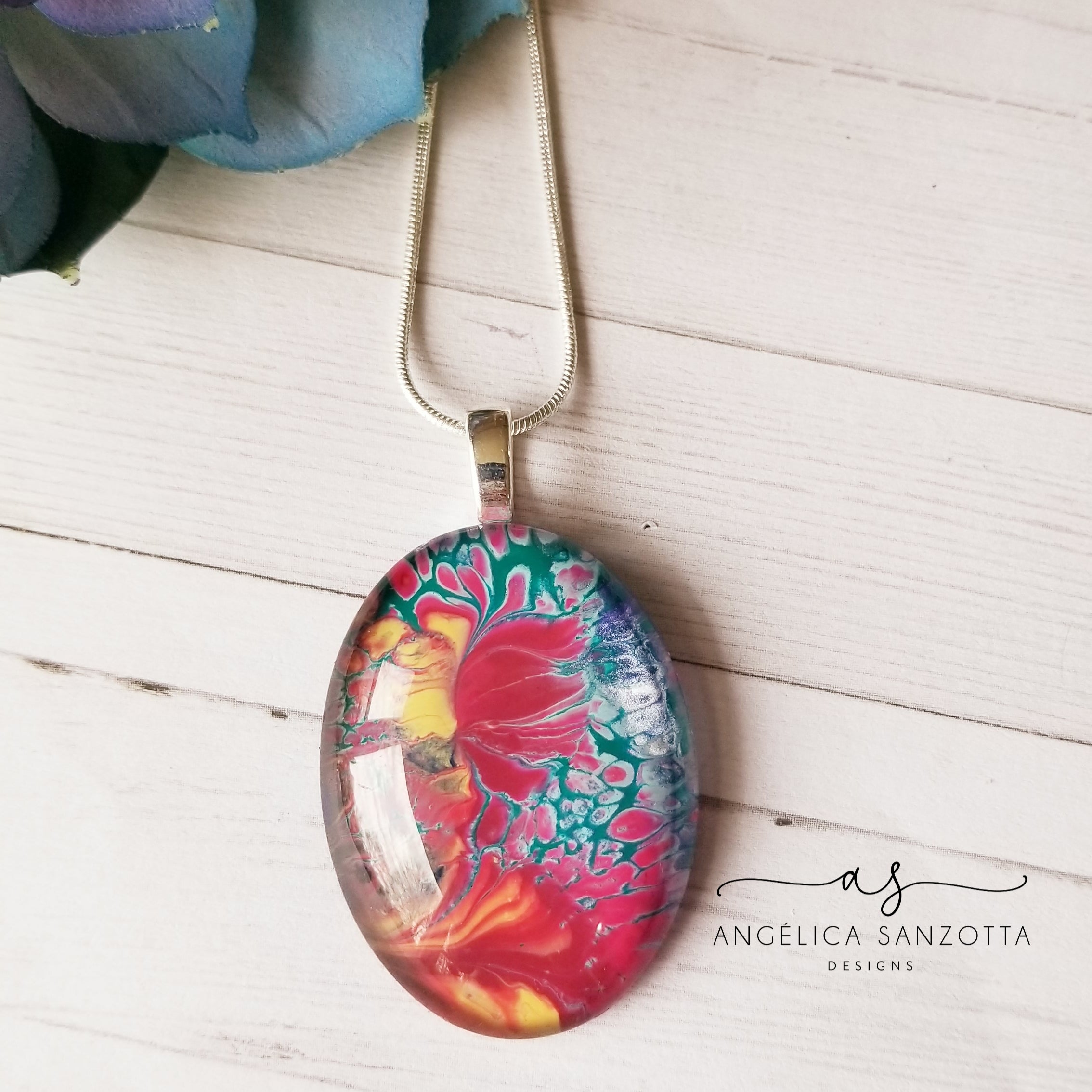 Hibiscus Garden Pendant - G & P Collection