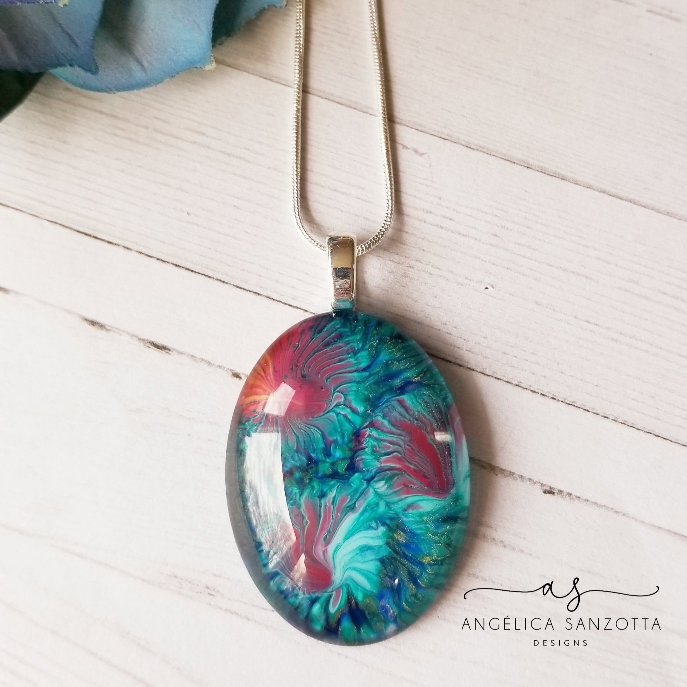 Lilly Pad Floating Garden Pendant - G & P Collection