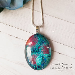 Lilly Pad Floating Garden Pendant - G & P Collection