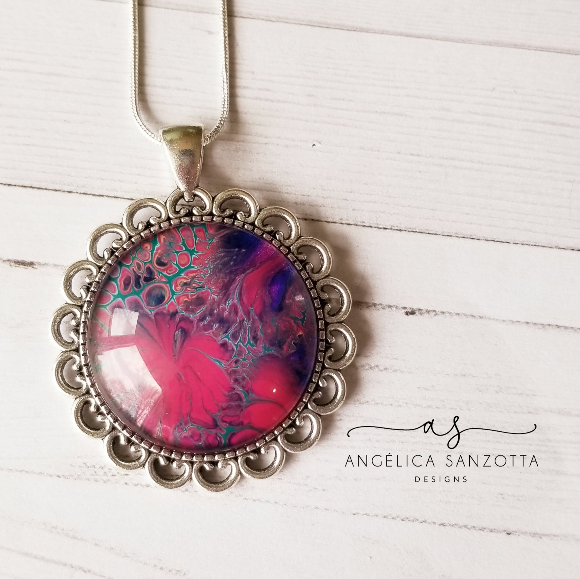 Lilacs and Roses Garden Pendant - G & P Collection