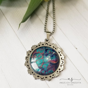 Peacock Garden Pendant -  G & P Collection