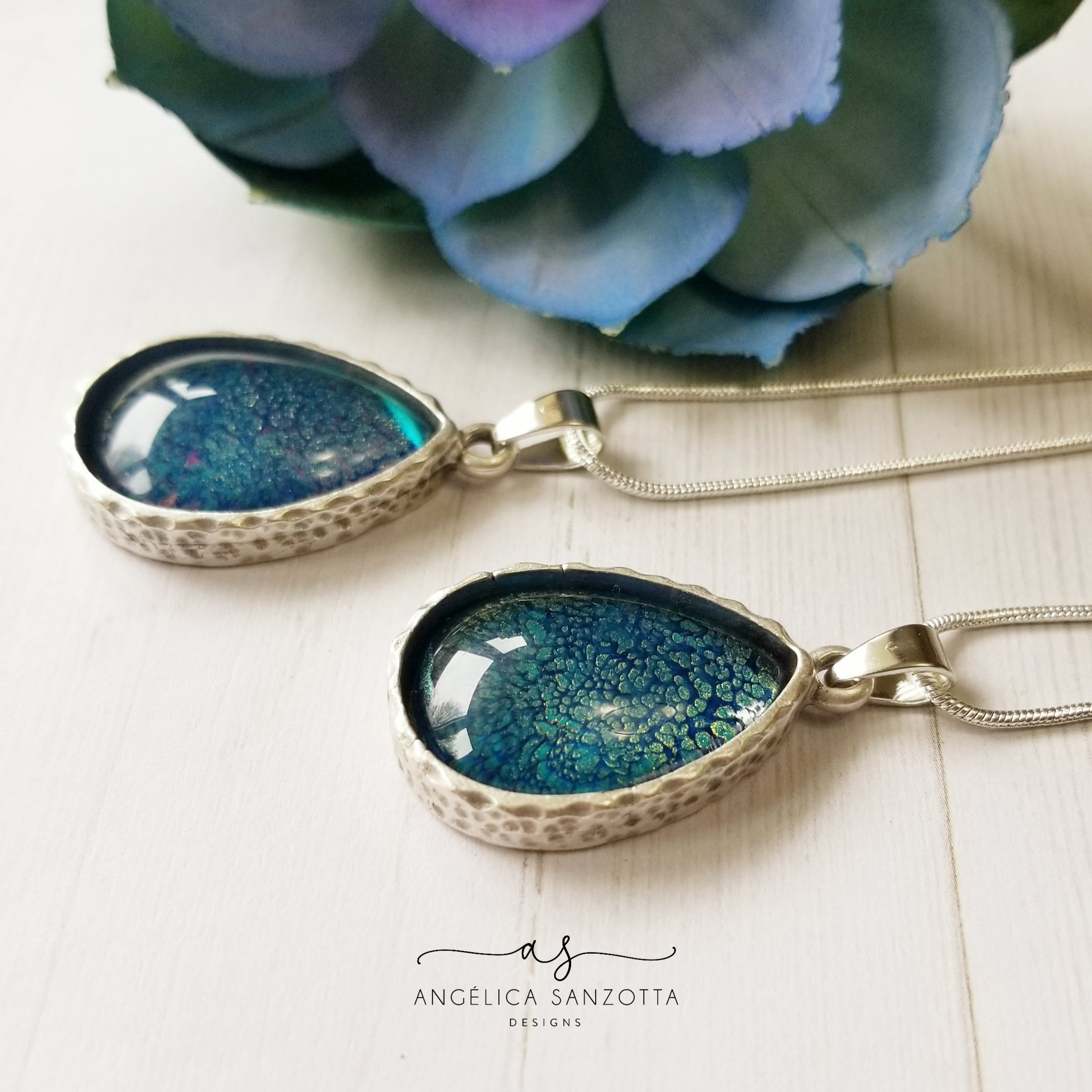 Midnight Pebbles Pendant - 1 of 2 G & P Collection