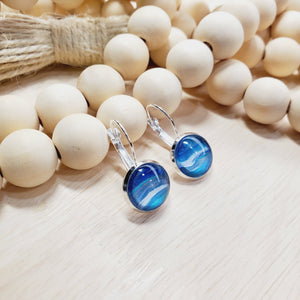 Dianne - Blue and Aqua earrings (custom order)
