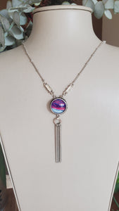 Long Tassel Snap Necklace