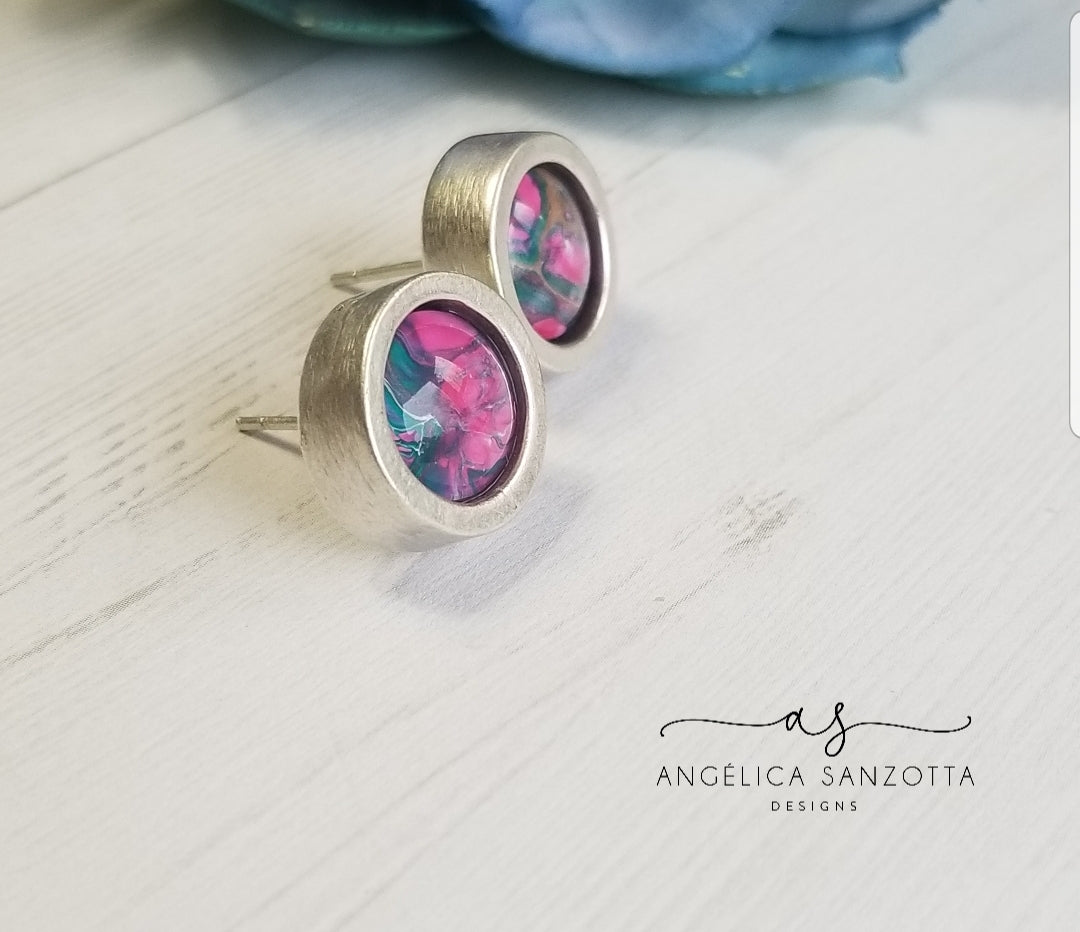 "Dahlia" stud earrings