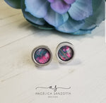 Load image into Gallery viewer, &quot;Persian Jade&quot; stud earrings
