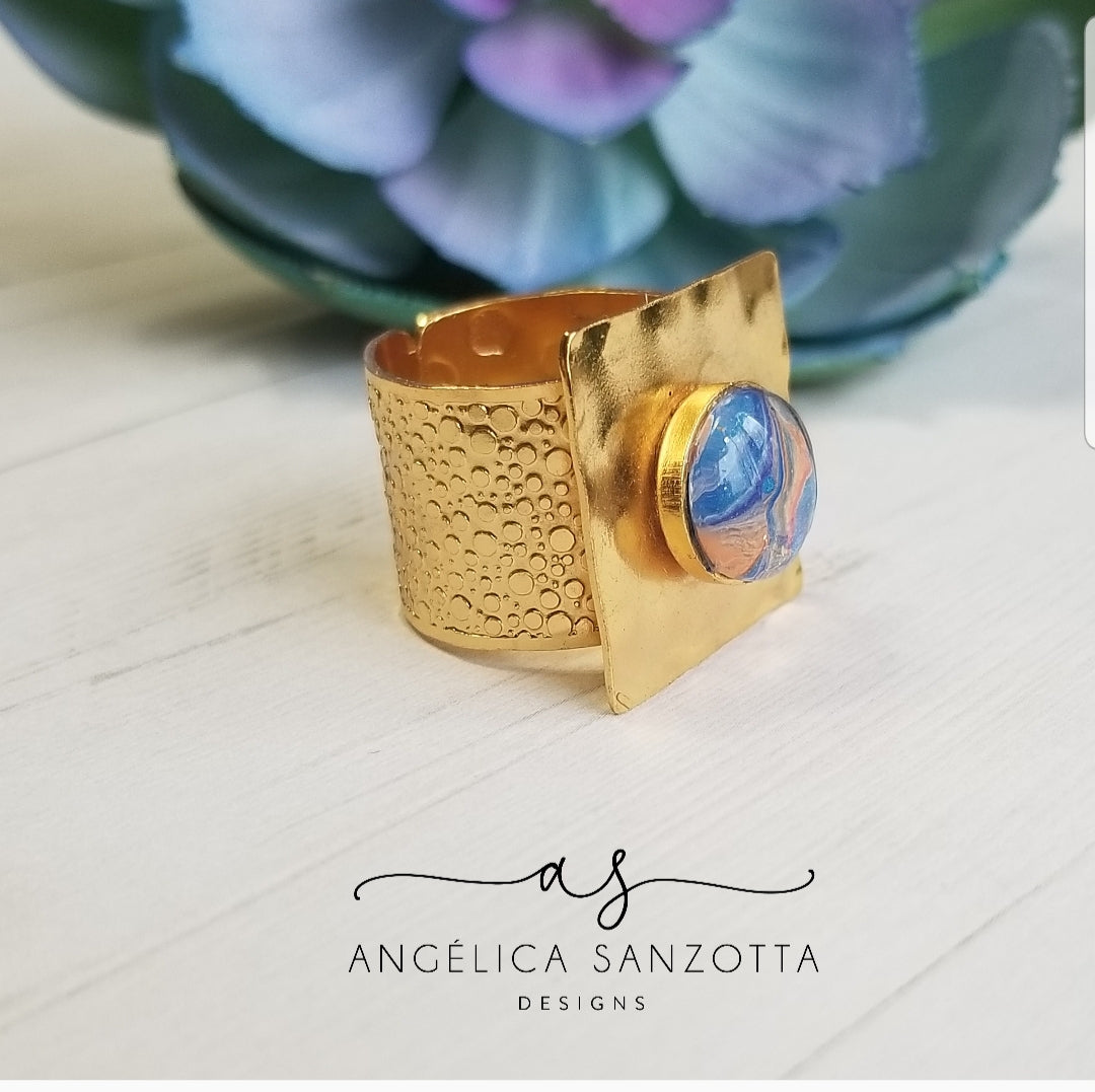 "Azul" ring