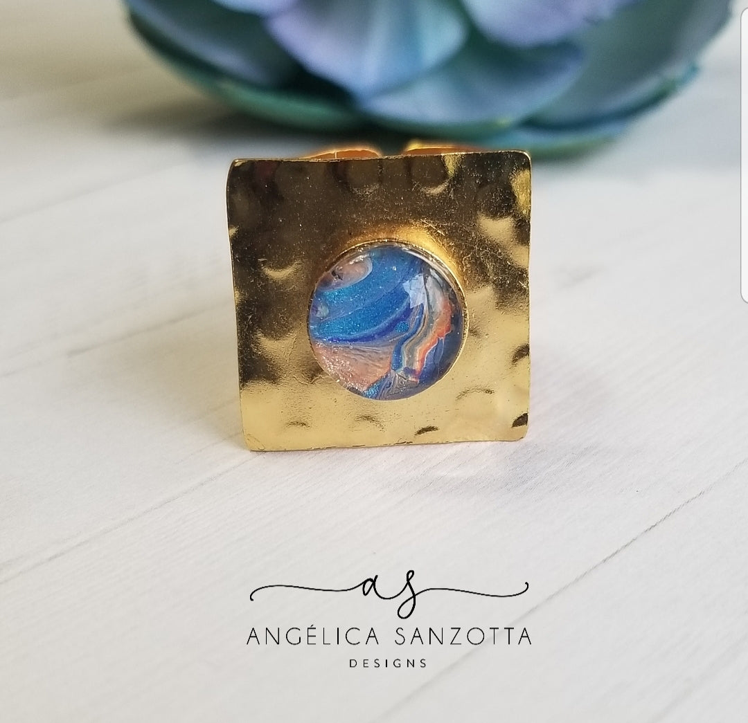 "Azul" ring