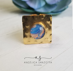 "Azul" ring