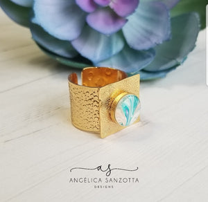 "Golden Iris " ring