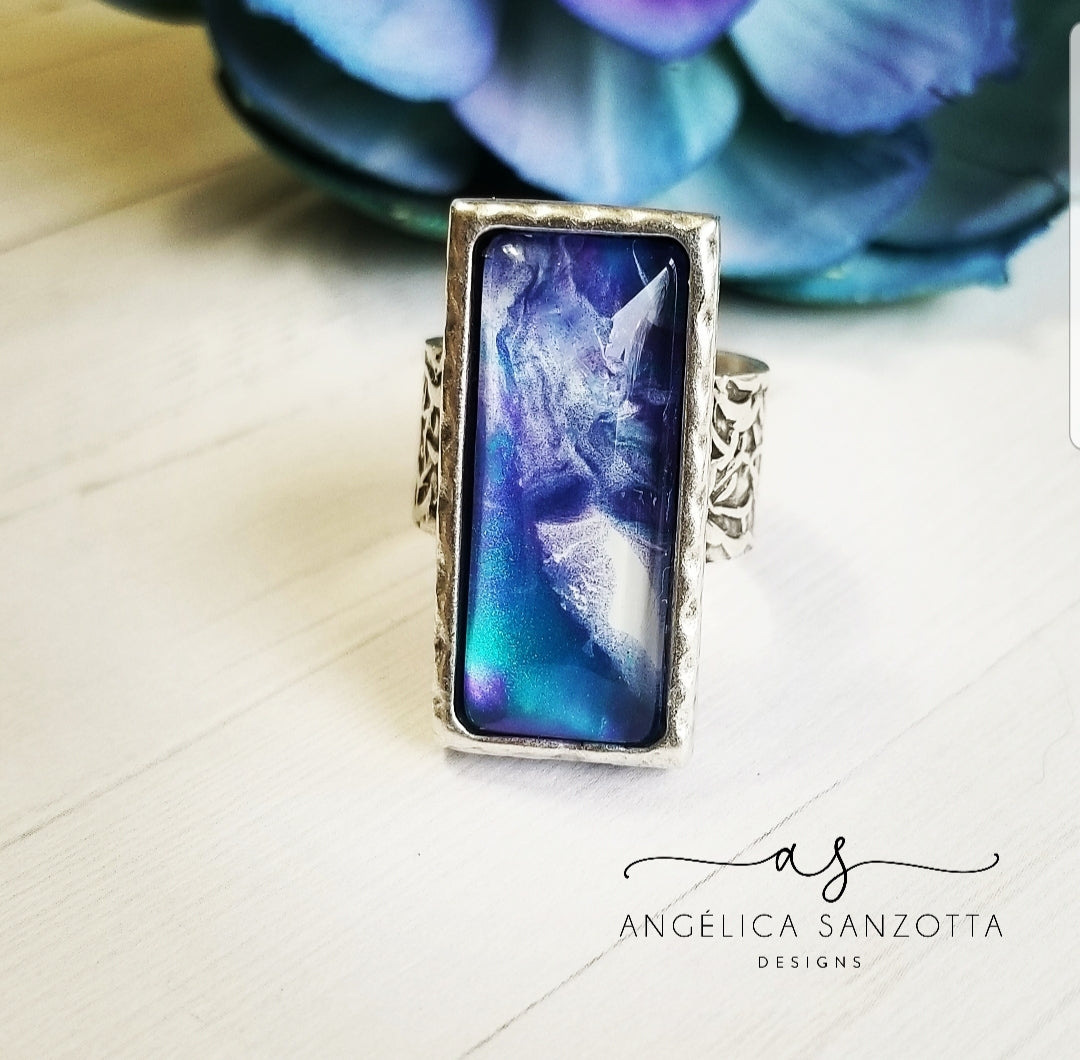 "Northern Lights" ring