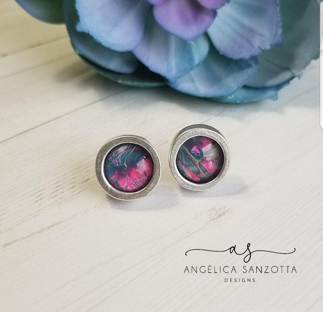 "Dahlia" stud earrings