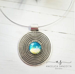 "Desert" medallion pendant
