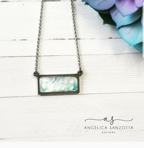 "Clear as Day" small pendant