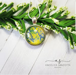 Load image into Gallery viewer, &quot;Moon and Sun&quot; double sided pendant
