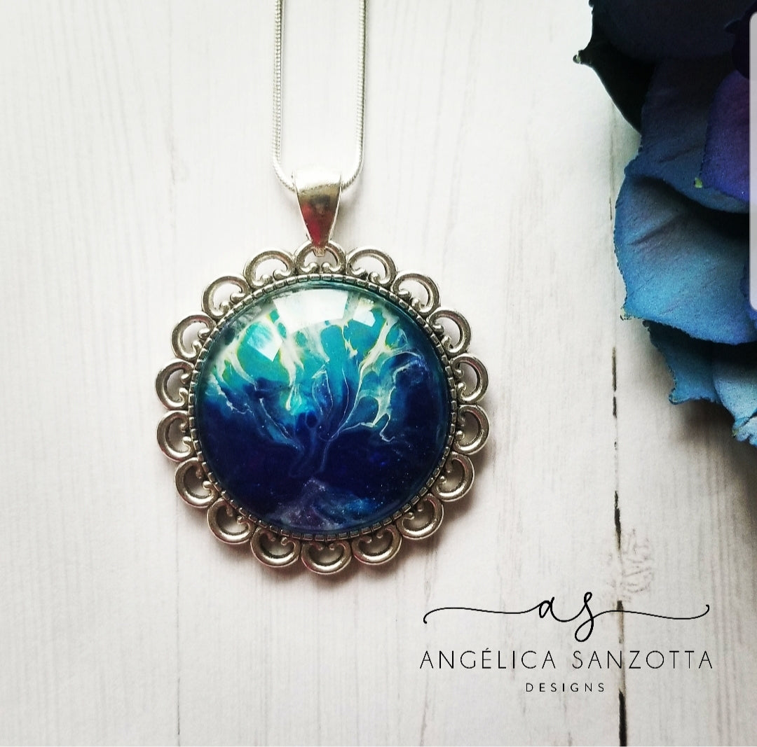"Blue Fire" pendant