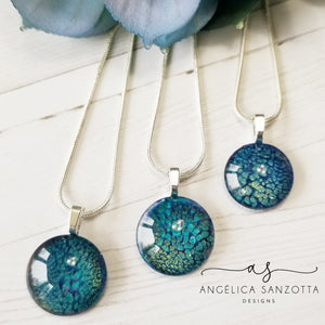 Aqua Pebbles Pendant - 1 of 3 G & P Collection