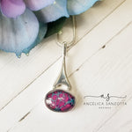 Load image into Gallery viewer, Pink River Pebbles pendant  - G &amp; P Collection - Sterling Silver

