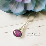 Load image into Gallery viewer, Pink River Pebbles pendant  - G &amp; P Collection - Sterling Silver
