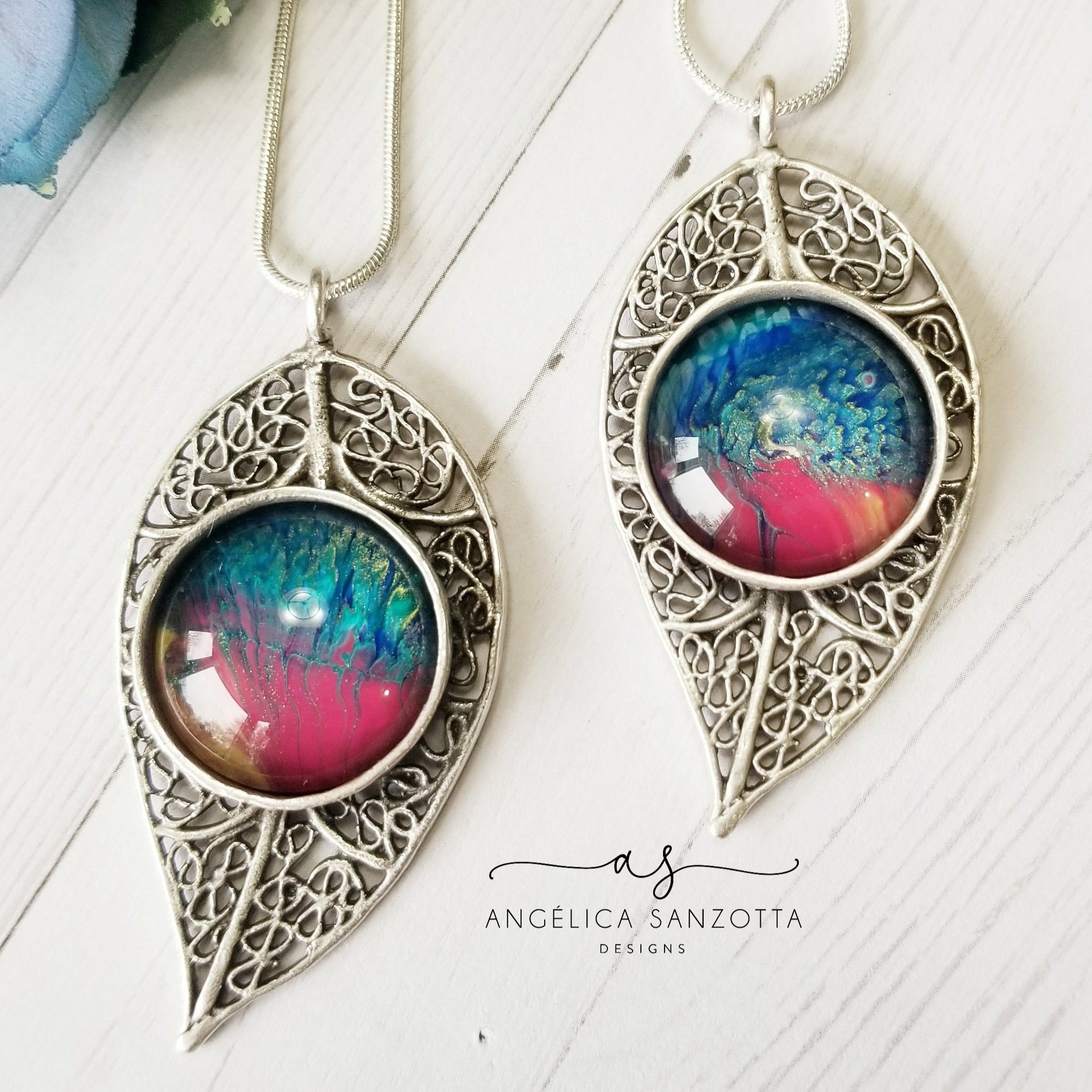 Feather Garden Pendant - 2 of 2 G & P Collection