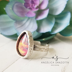 "Sunset" ring
