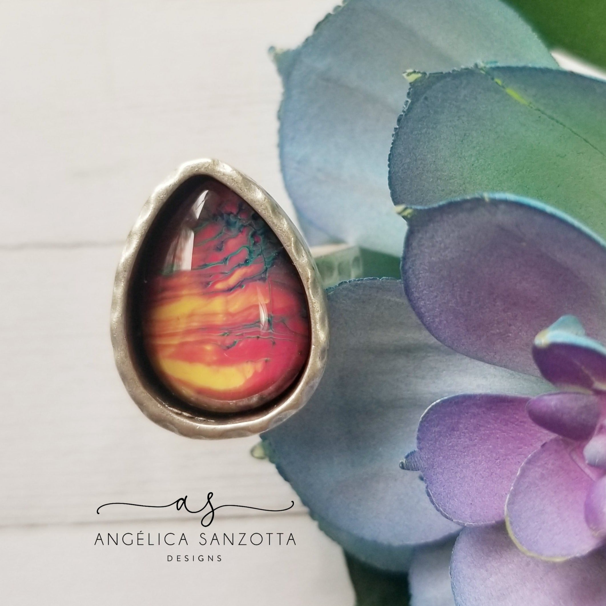 "Sunset" ring