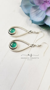 Little emerald sparks earrings- 1 of 2  G & P Collection