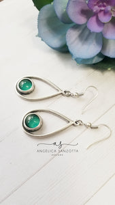 Little emerald sparks earrings- 2 of 2  G & P Collection