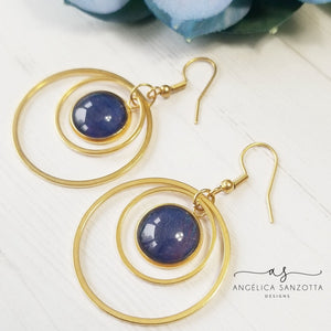 Deep Blue earrings - G & P Collection