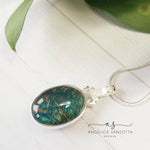 Load image into Gallery viewer, Pebbles and Sunsets double sided pendant - G &amp; P Collection- Sterling Silver

