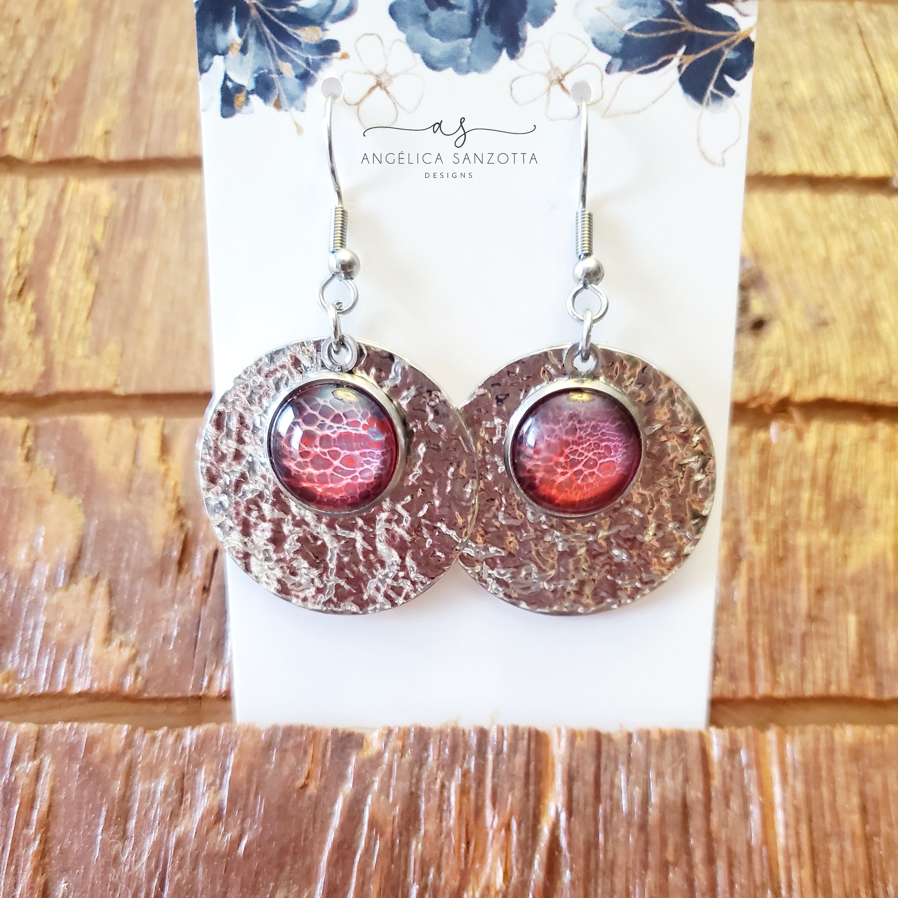 Red Desert earrings
