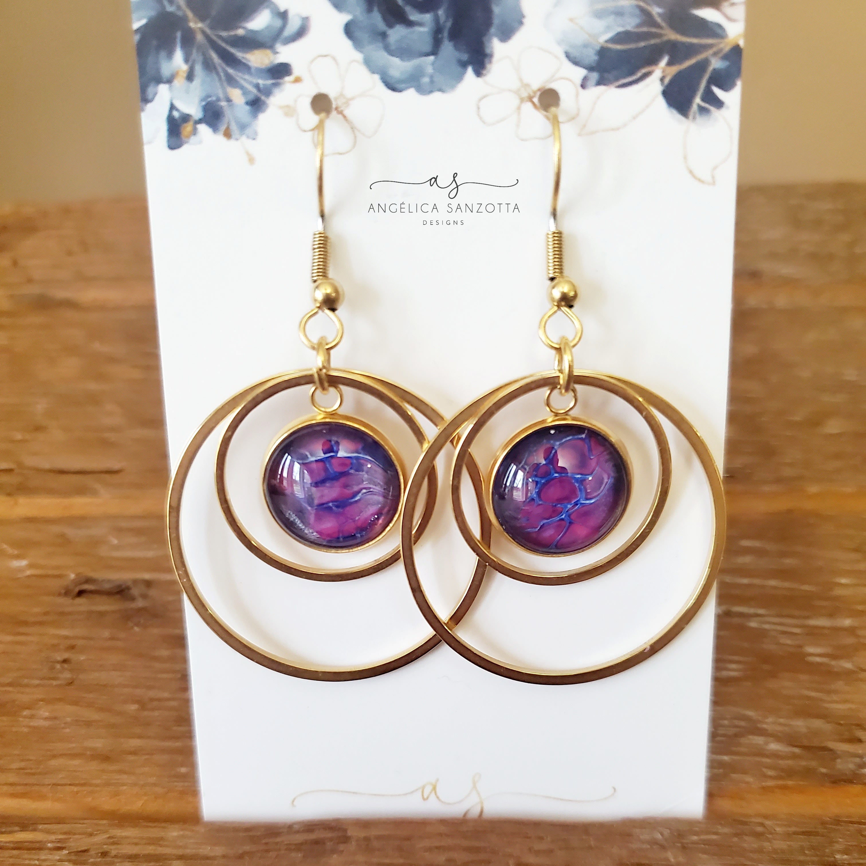 Violet Wind earrings
