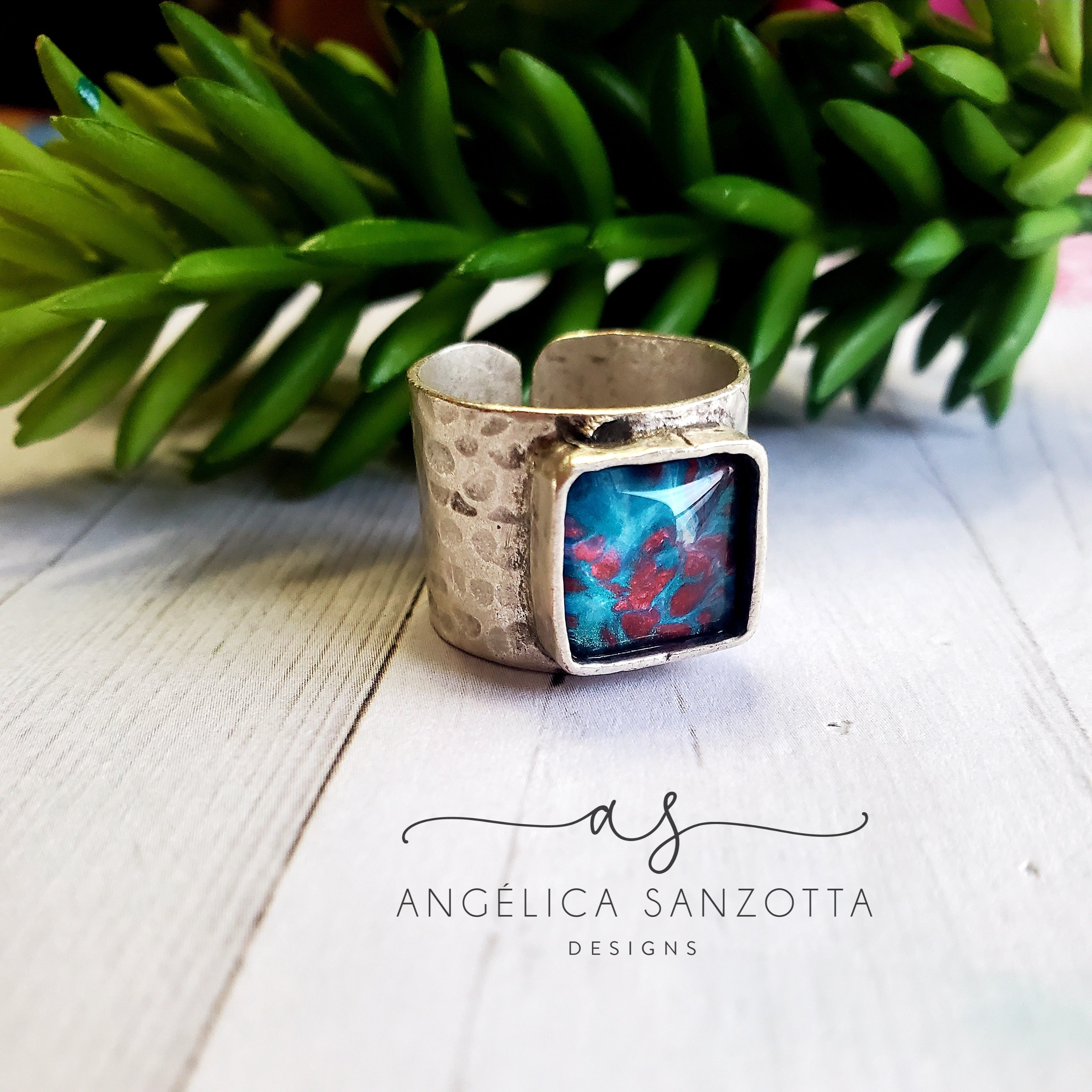 "Rain Drops" ring