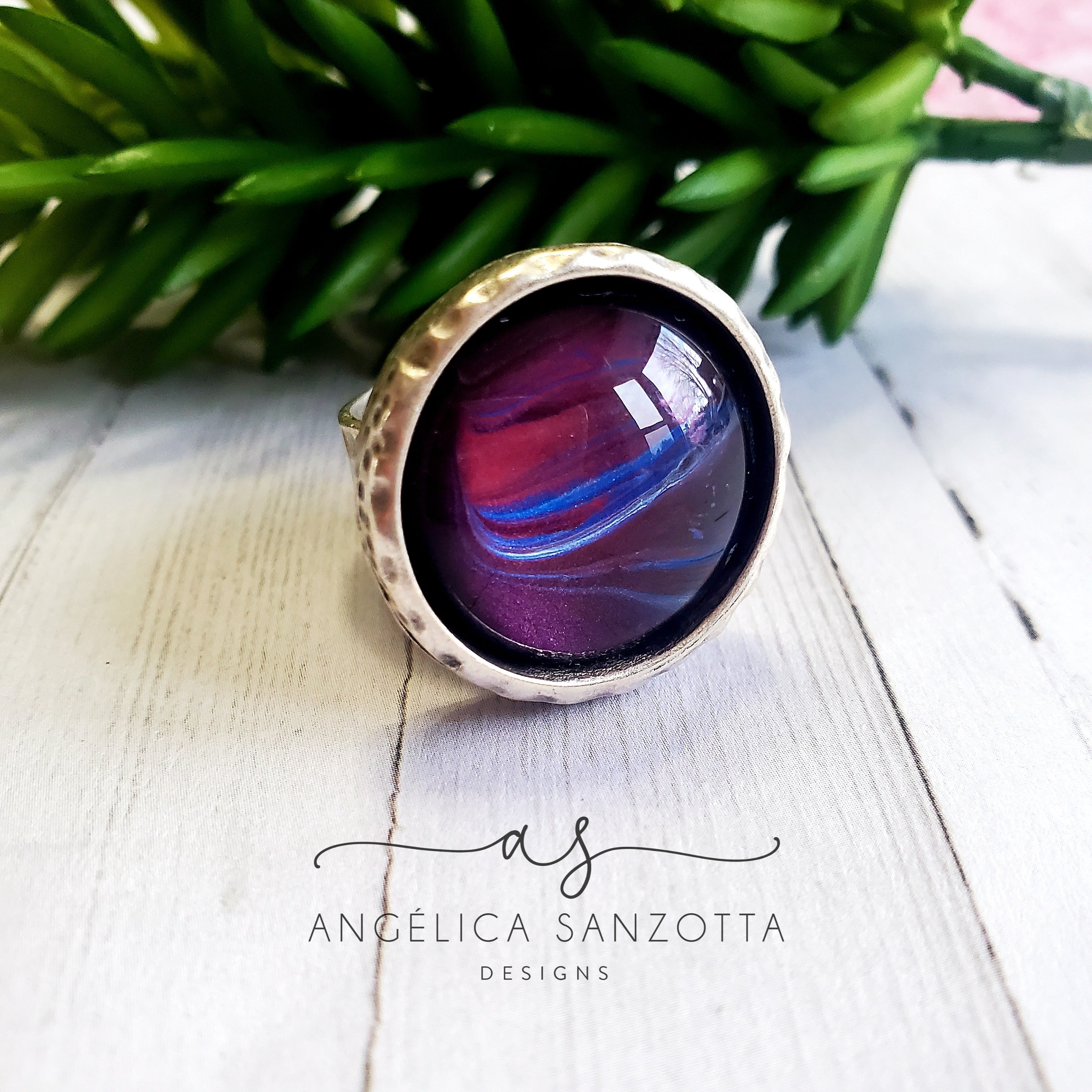 "Red Wine" ring