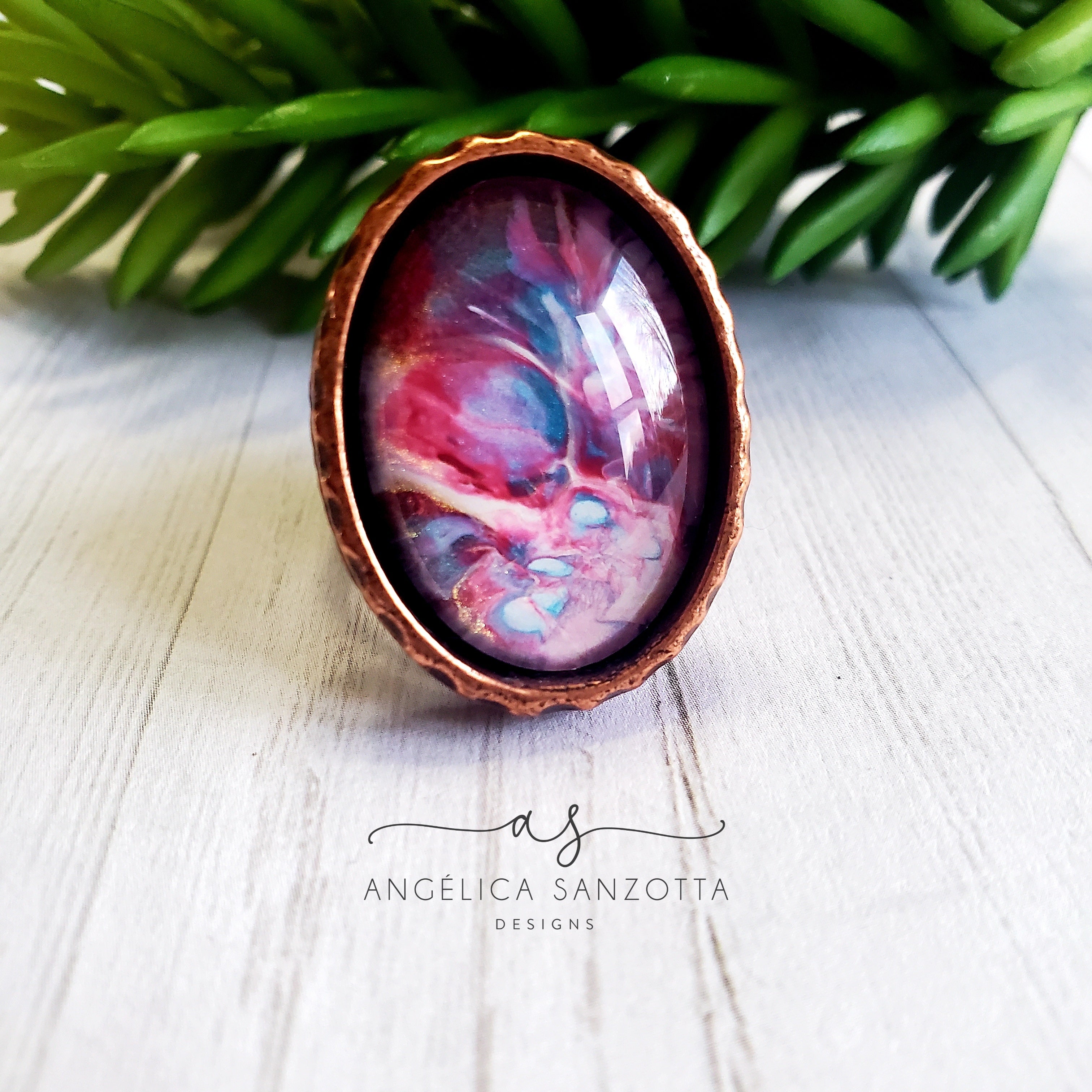 "Pink Sass" ring