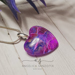 Load image into Gallery viewer, &quot; Magenta&quot; heart pendant

