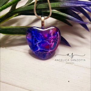 "Carnival" heart pendant
