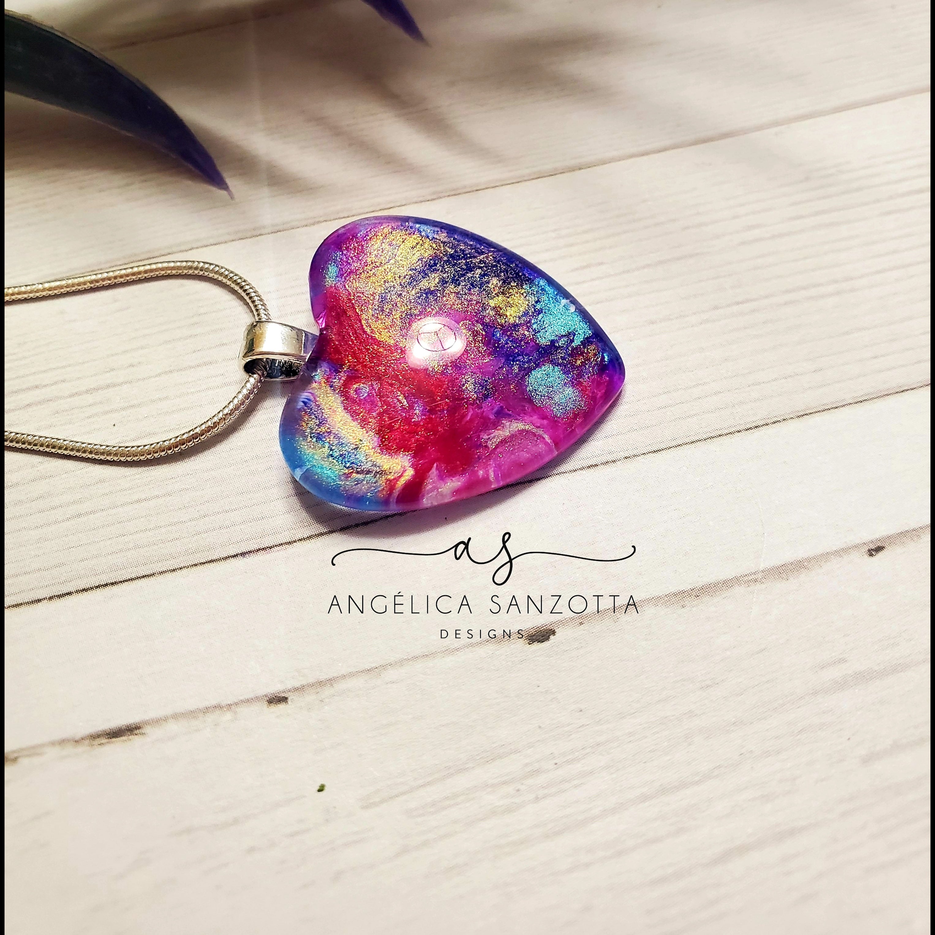 "Picaso" heart pendant