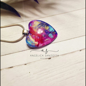 "Picaso" heart pendant