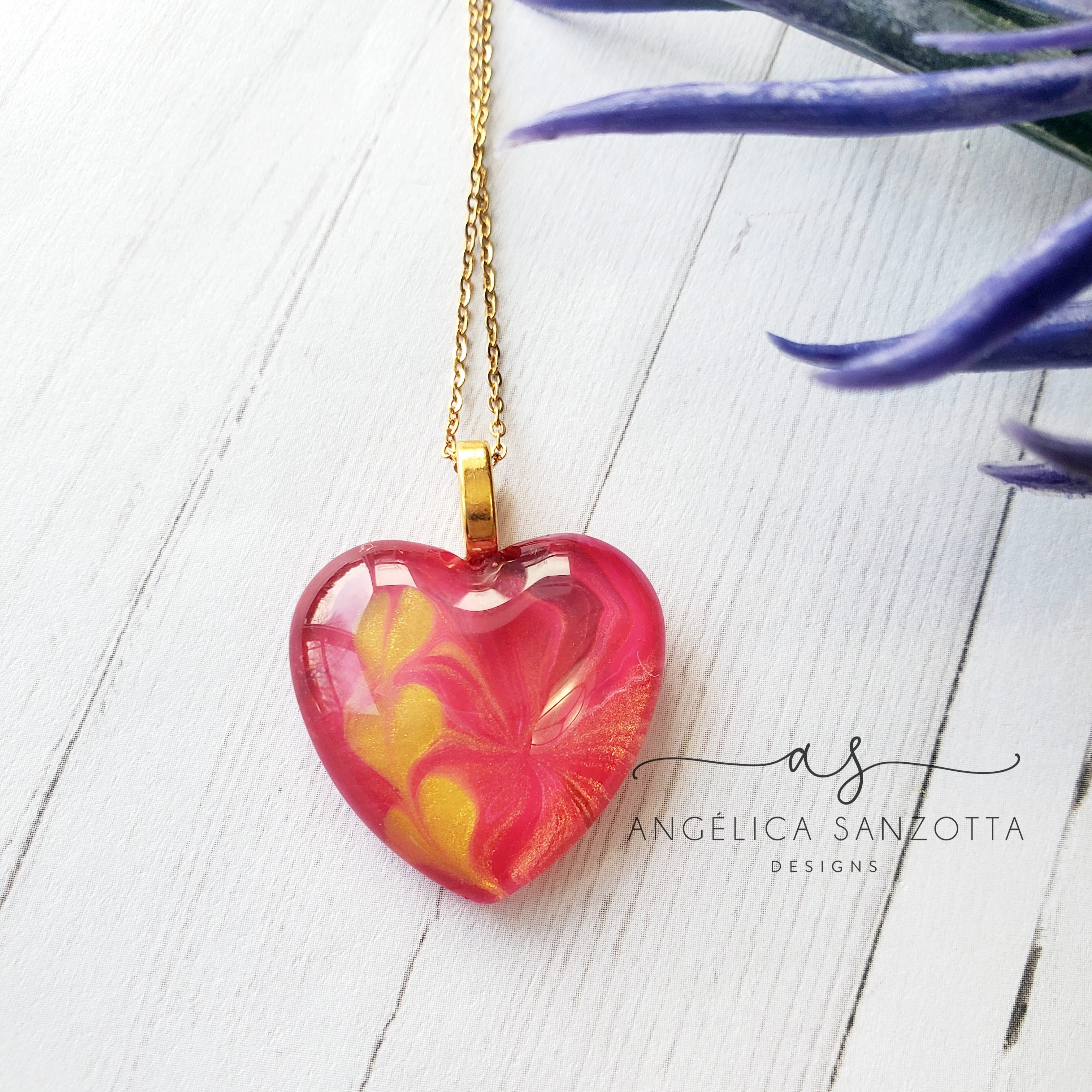 "Tokyo" heart pendant