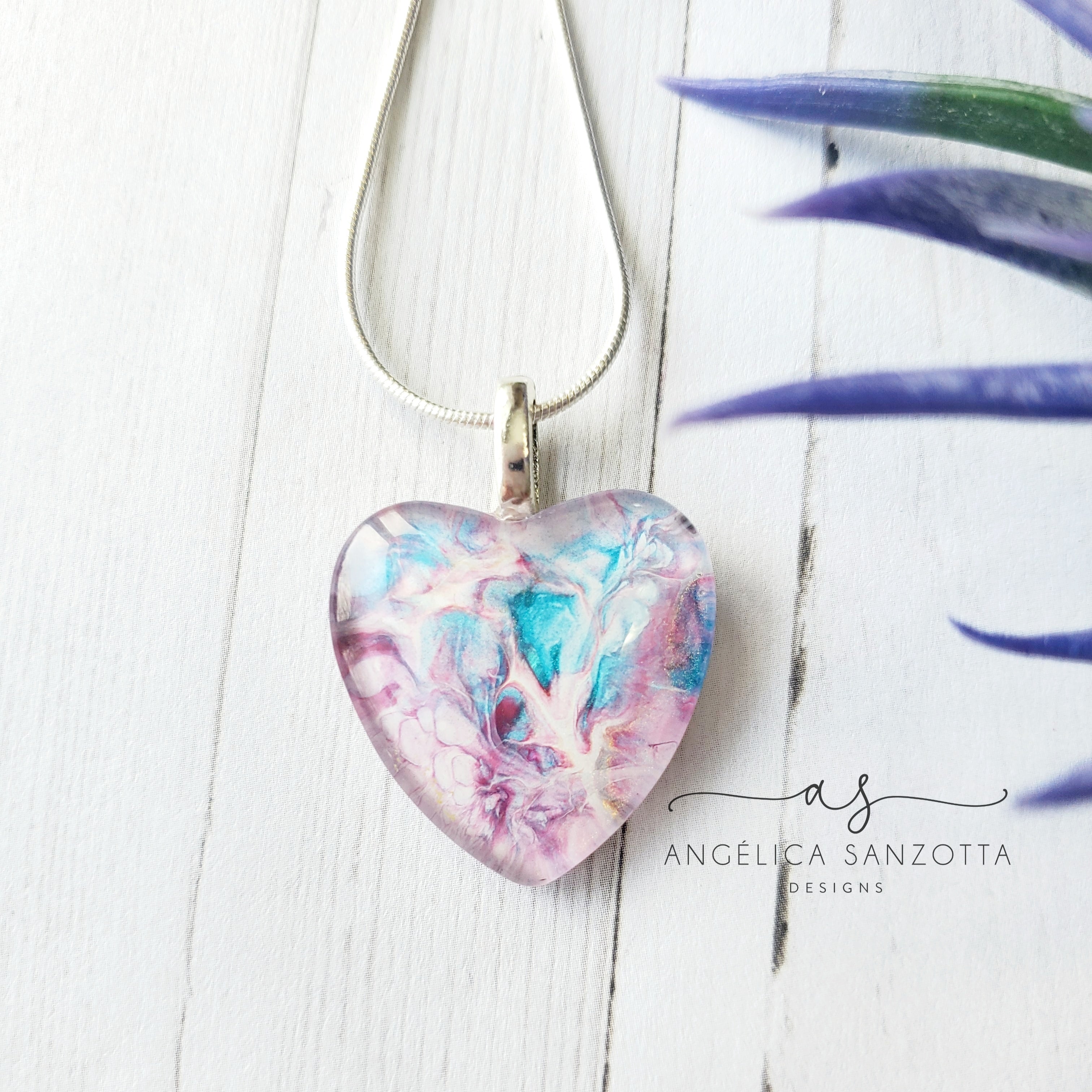"Serene" heart pendant