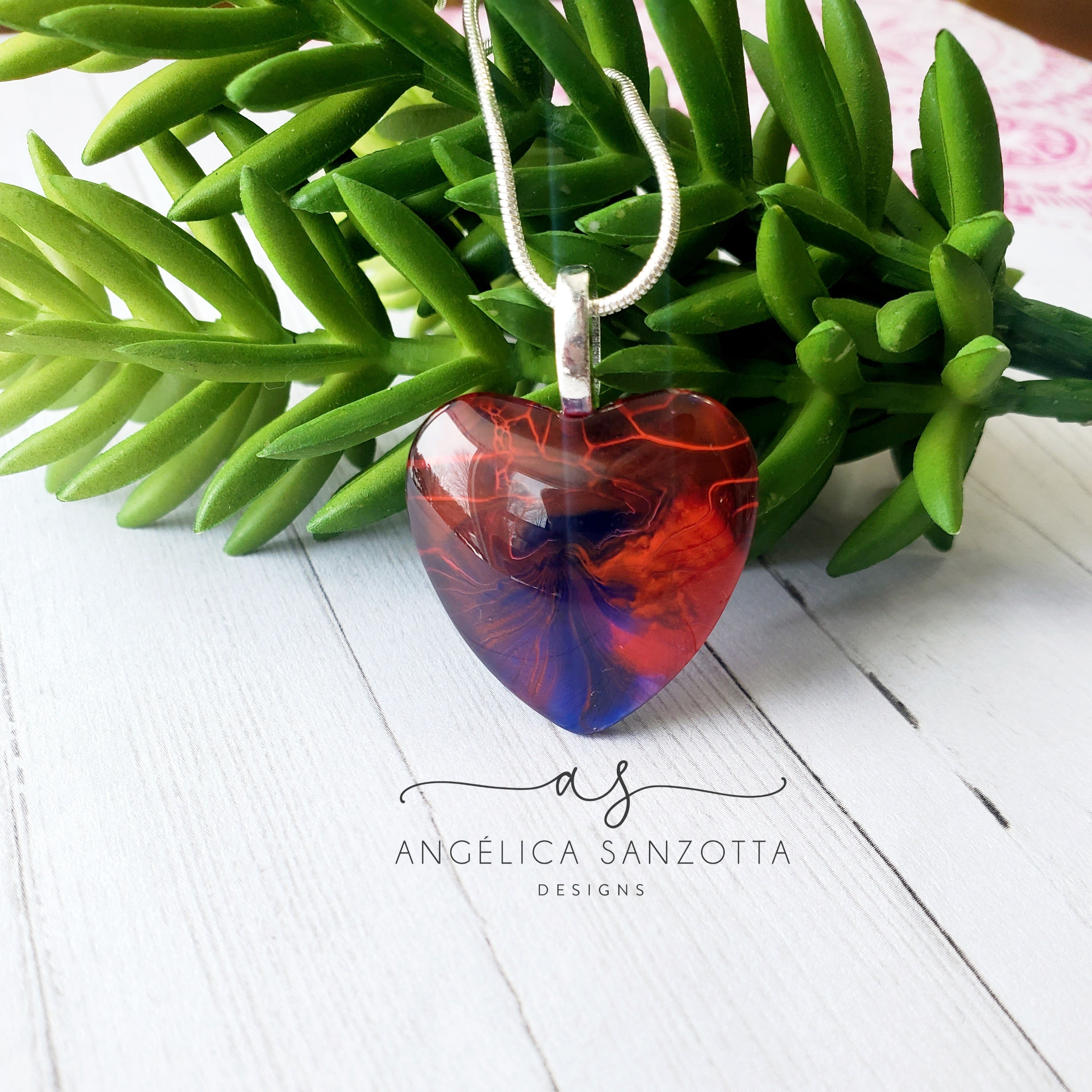 "Breakthrough" heart pendant